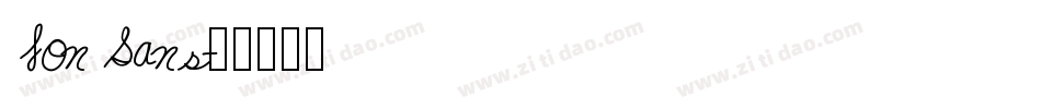 Jon Sans字体转换